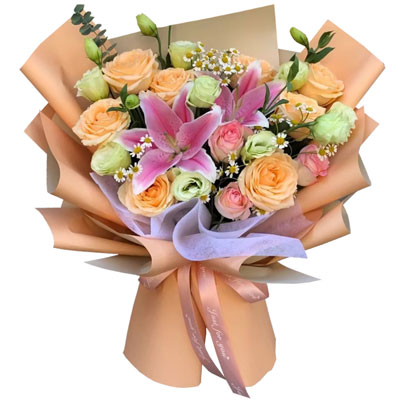 郴州11朵玫瑰桔梗百合，陪你每个季节